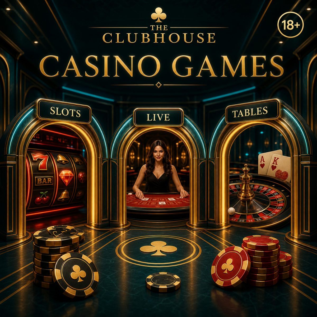 The Clubhouse games, tournaments and member events